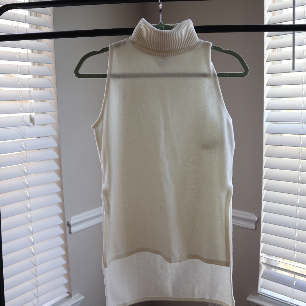 Cream Turtle Neck Sweater
